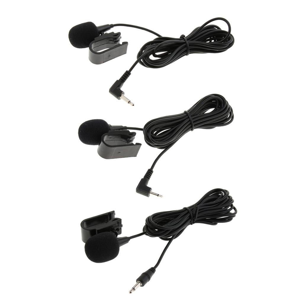 Microphone for Car Bluetooth Stereo GPS DVD Radio Receiver 3.5mm Right Angle