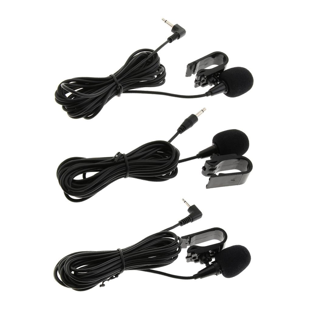 Microphone for Car Bluetooth Stereo GPS DVD Radio Receiver 3.5mm Right Angle