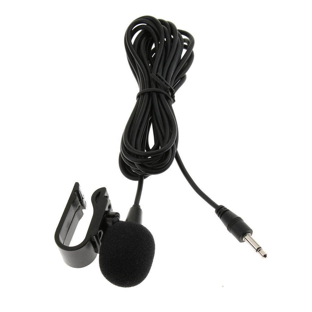 Microphone for Car Bluetooth Stereo GPS DVD Radio Receiver 3.5mm Straight