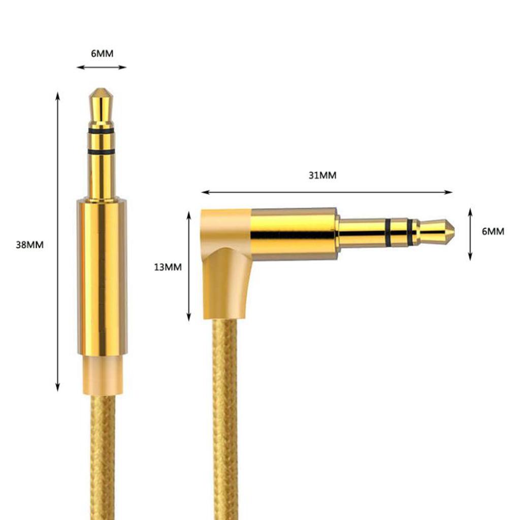 1 Piece 1/8'' Jack 3.5mm Male to Male Aux Audio Cable Cord Line Wire 150cm