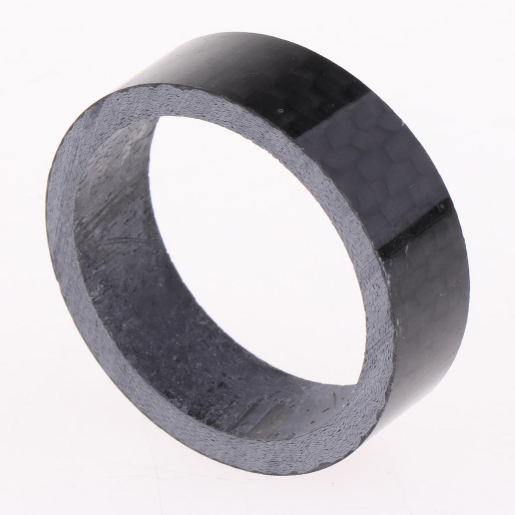 5pcs Bicycle Headset Handlebar Fork Carbon Fiber Spacers Stem Washer Raise