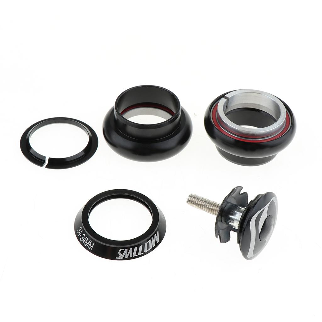 MTB Road Bike Sealed Bearing Fixed Gear Headset Threadless & Top Cap 34-34mm