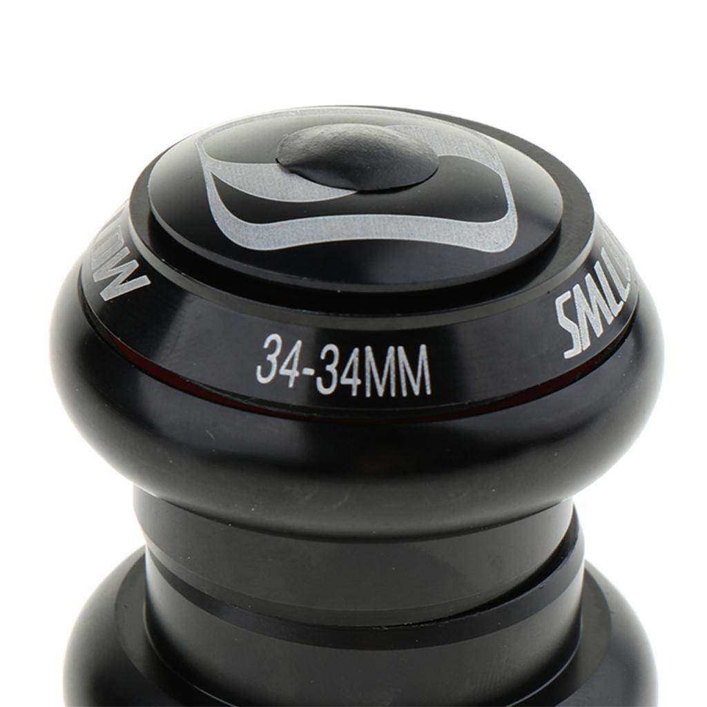 MTB Road Bike Sealed Bearing Fixed Gear Headset Threadless & Top Cap 34-34mm