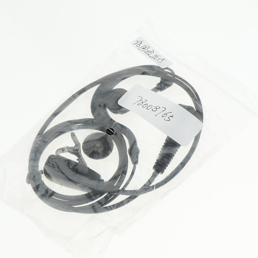 1 Piece Walkie Talkie Headset Earpiece for Two Way Radio Straight Line