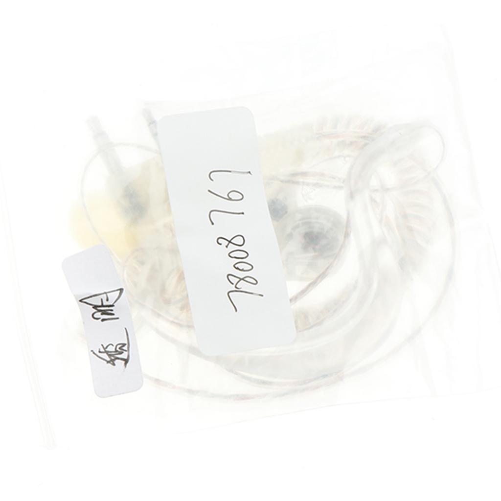 1 Piece Walkie Talkie Headset Earpiece for Two Way Radio Parts Transparent