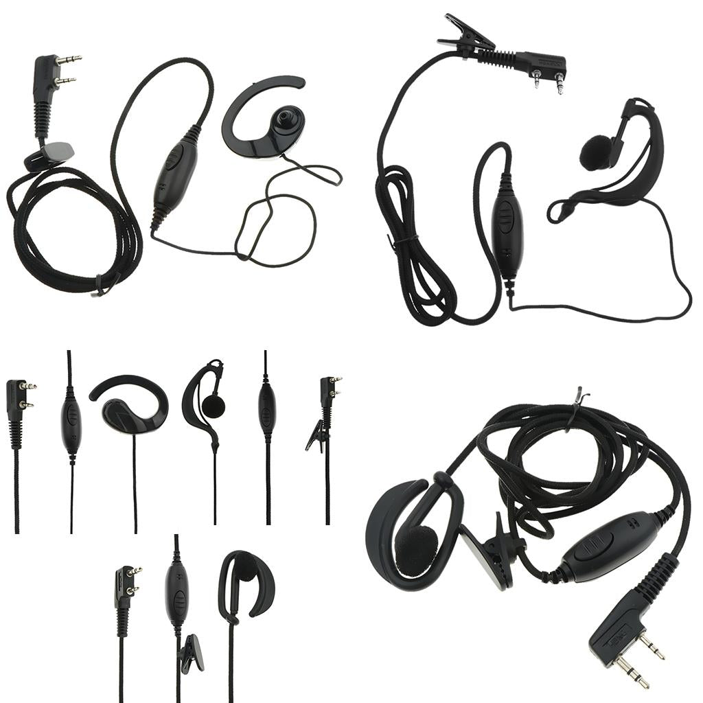 Radio Earbud Covert Air Earpiece Headphone Microphone 310 Type