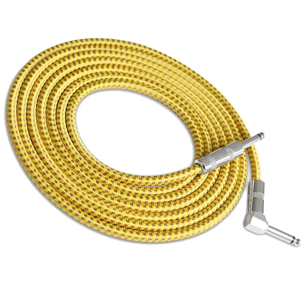 1 Piece 6.5mm Guitar Cable Cord for Electric Bass Guitar Accessory 300cm