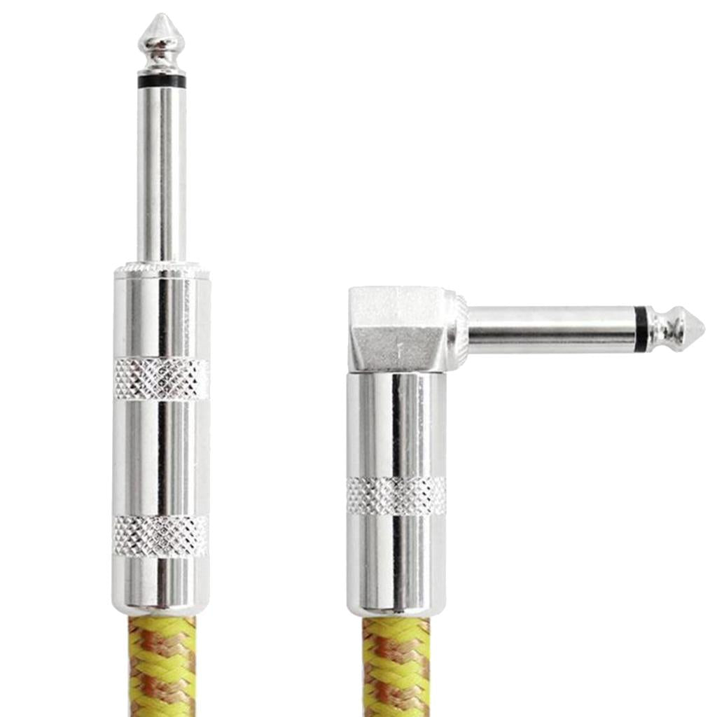 1 Piece 6.5mm Guitar Cable Cord for Electric Bass Guitar Accessory 300cm