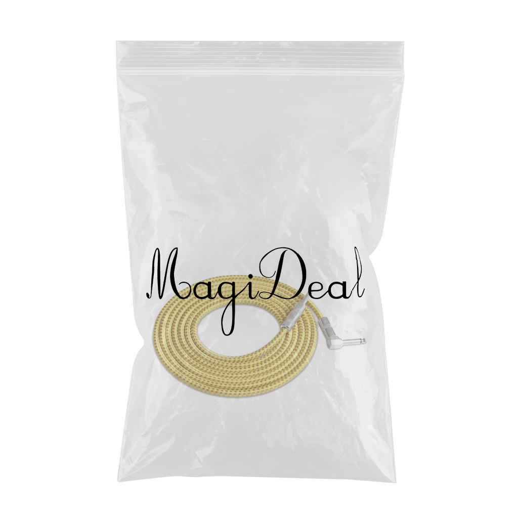 1 Piece 6.5mm Guitar Cable Cord for Electric Bass Guitar Accessory 300cm