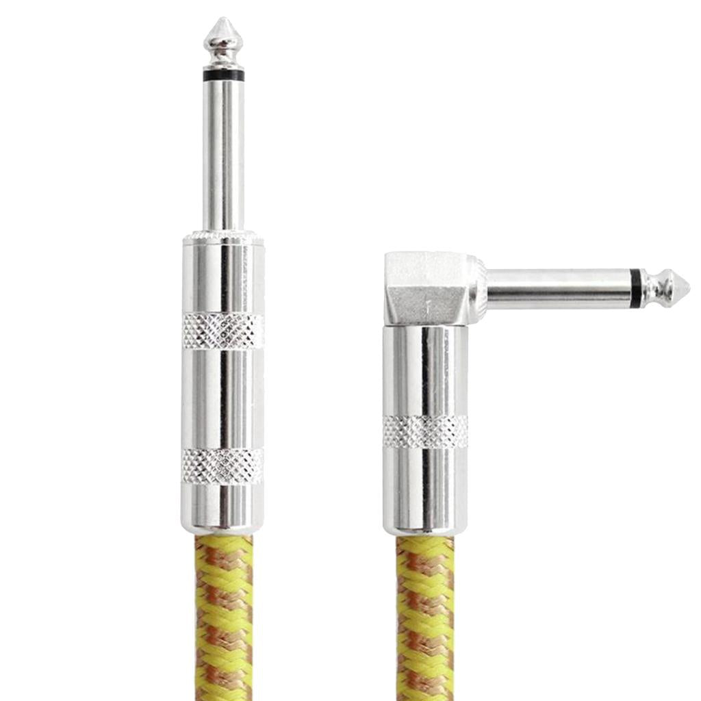 1 Piece 6.5mm Guitar Cable Cord for Electric Bass Guitar Accessory 600cm