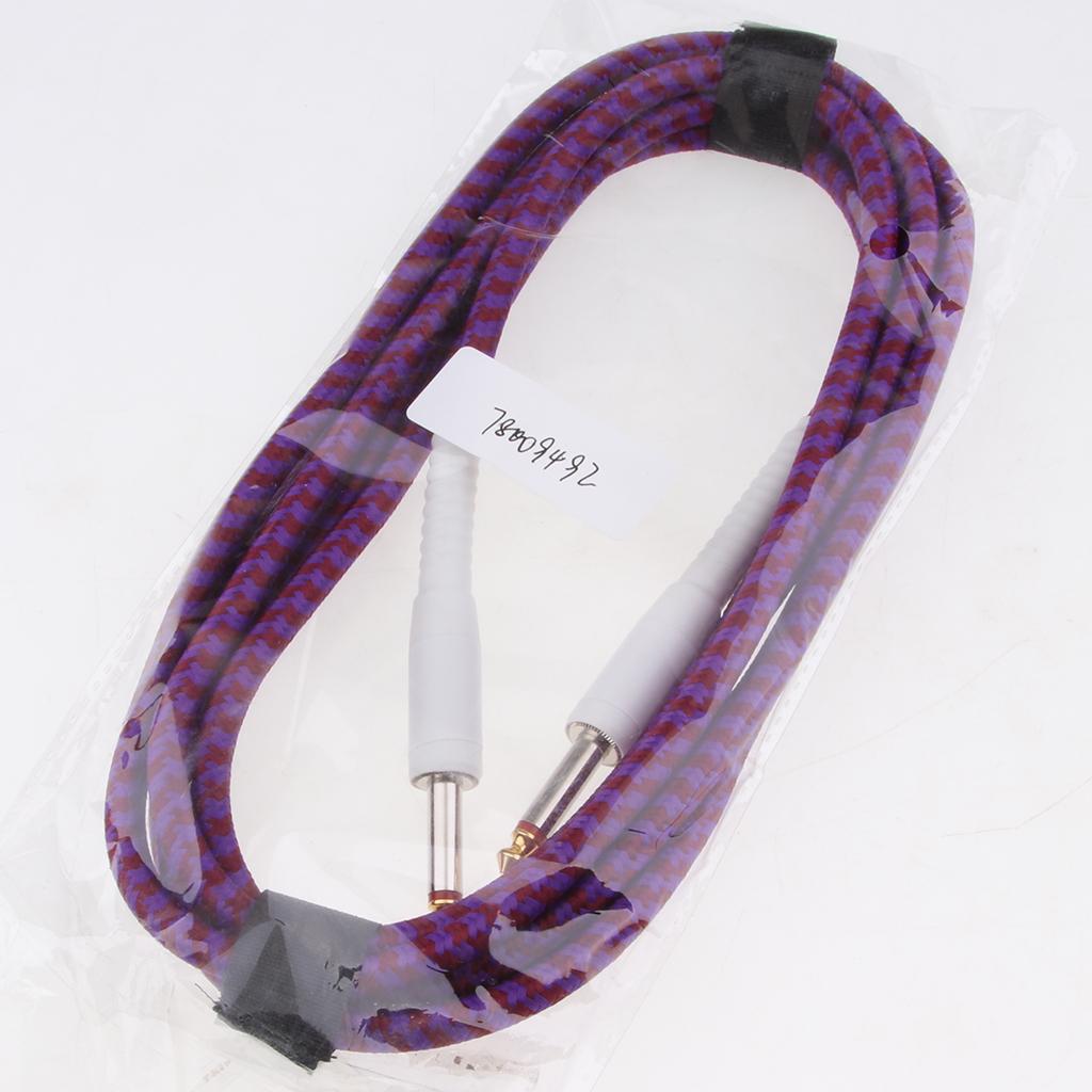 Guitar Instrument Cable for Electric Guitar Bass Guitar 500cm
