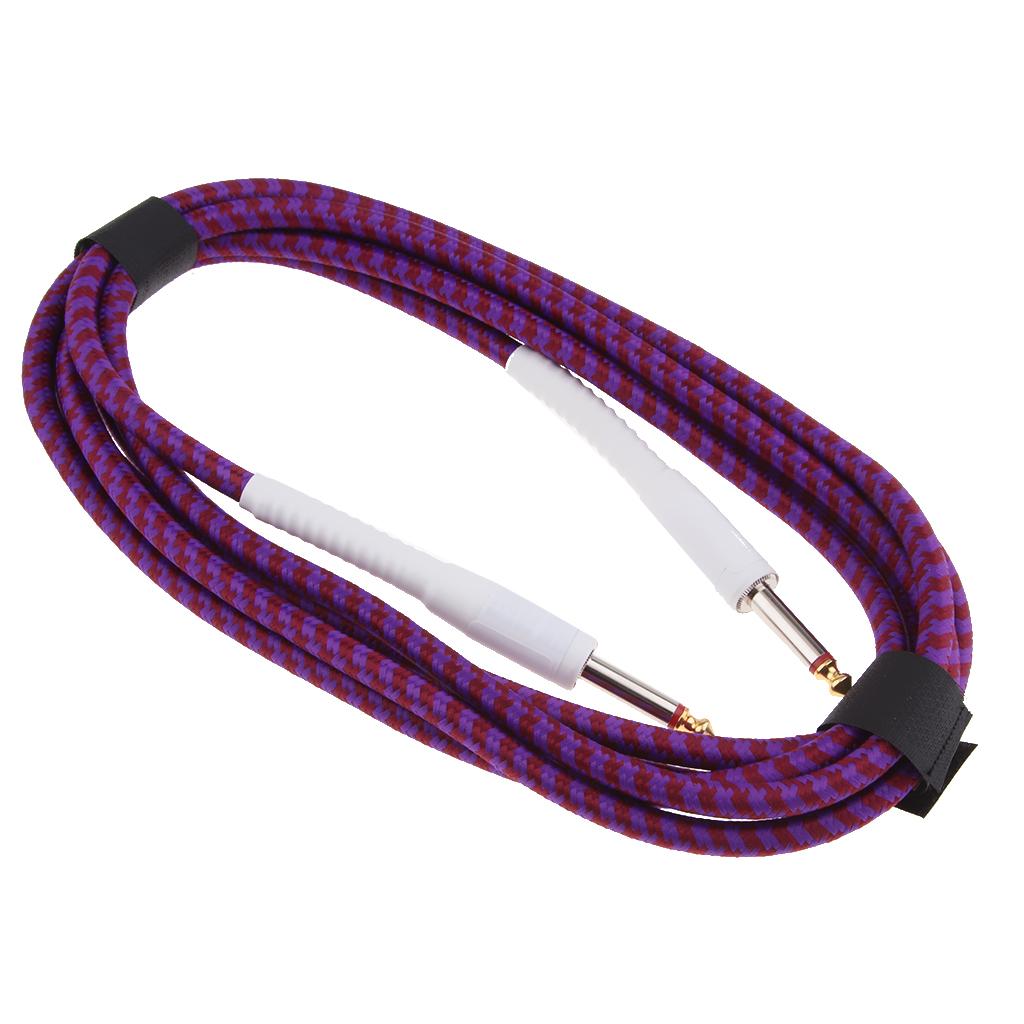Guitar Instrument Cable for Electric Guitar Bass Guitar 500cm