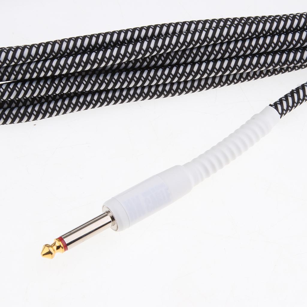 Guitar Instrument Cable for Electric Guitar Bass Guitar 500cm