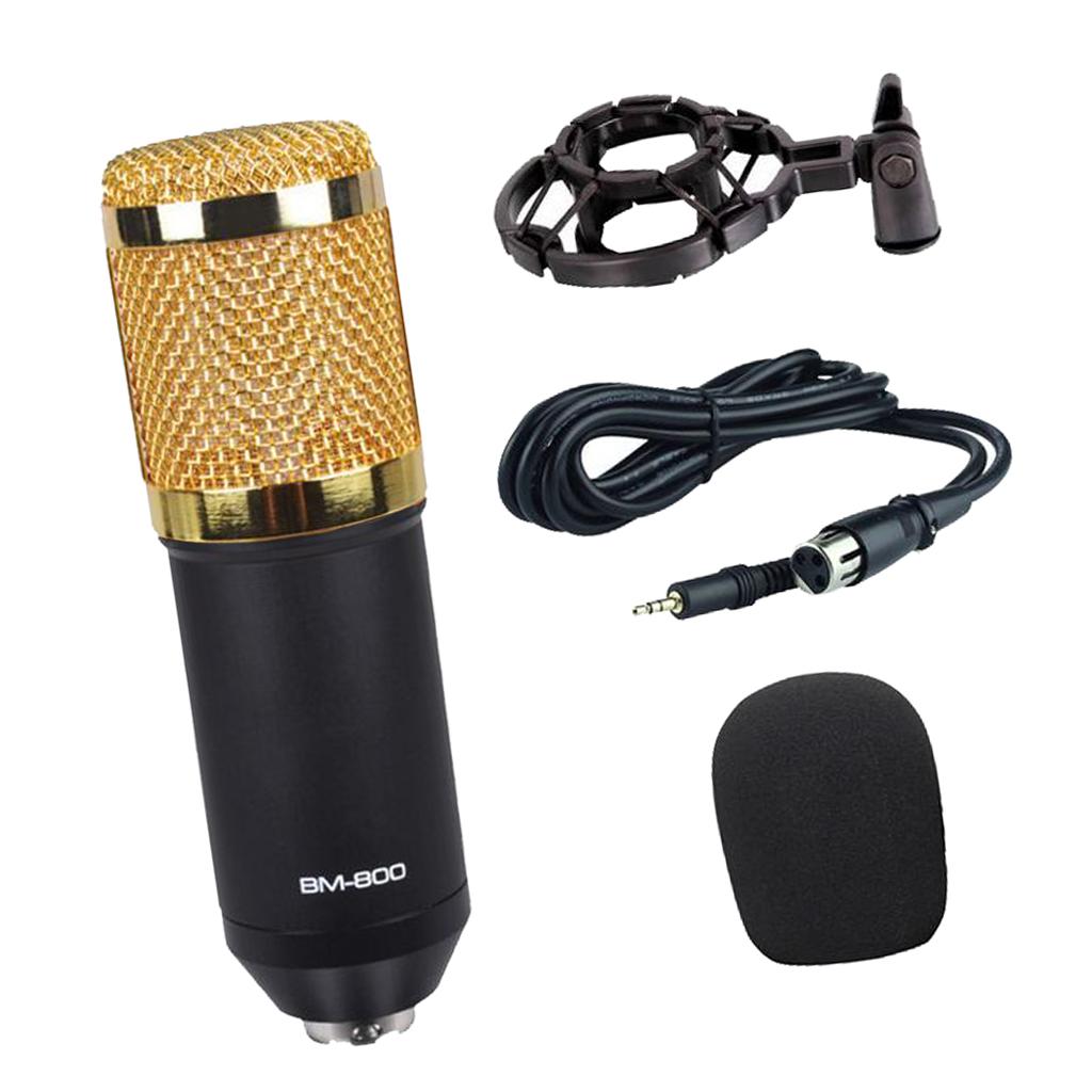 Wired Microphone Handheld Microphone for KTV Standard Type- Black
