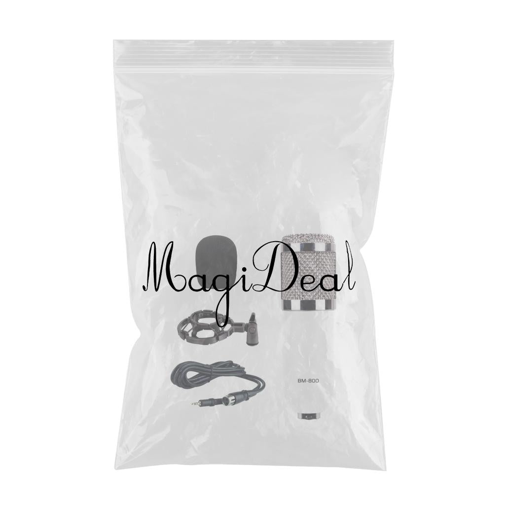 Wired Microphone Handheld Microphone for KTV Standard Type-White