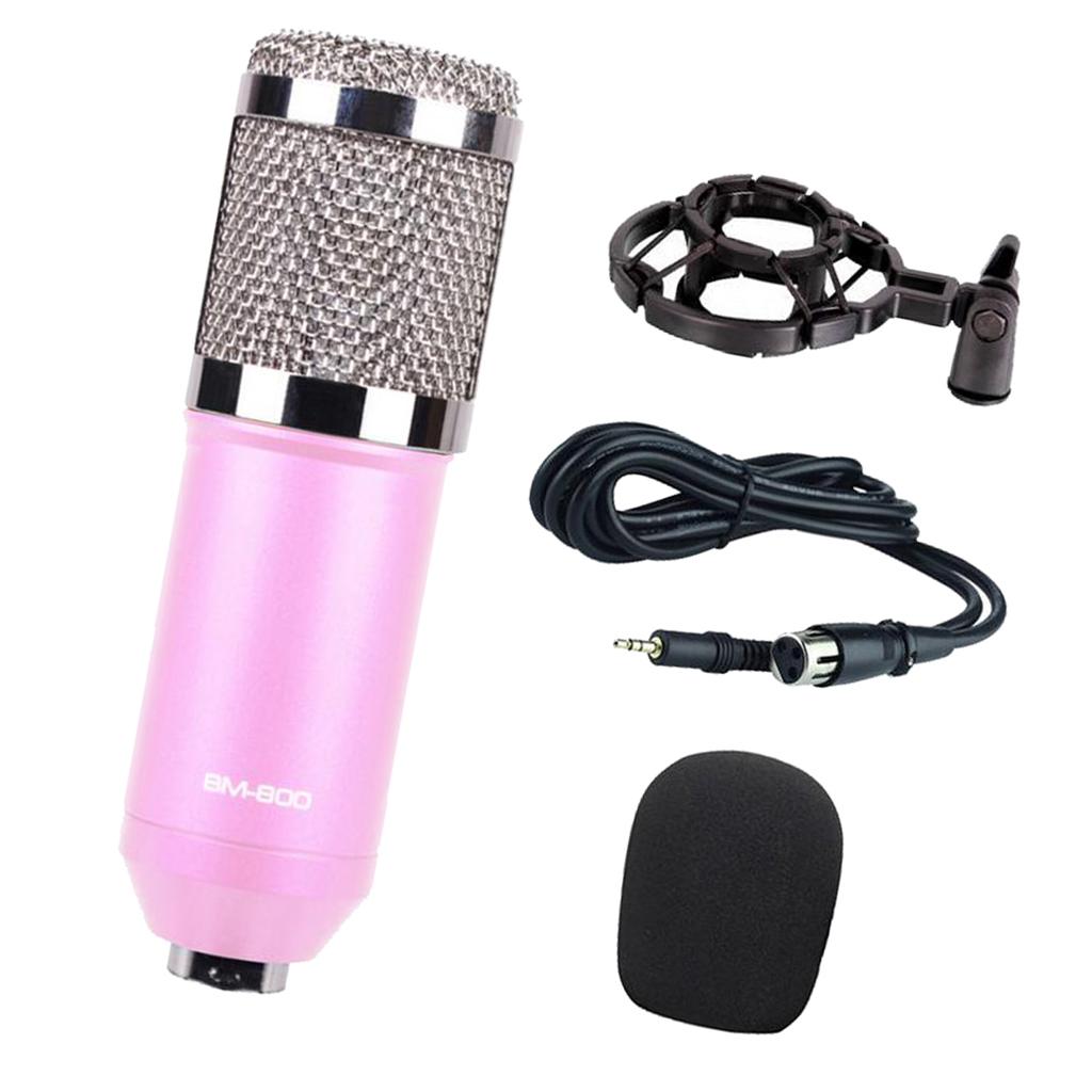 Wired Microphone Handheld Microphone for KTV Standard Type-Pink