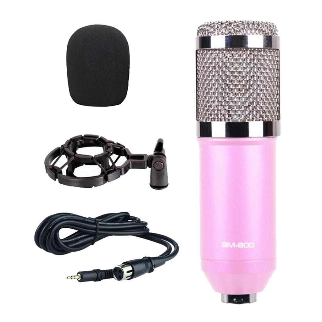 Wired Microphone Handheld Microphone for KTV Standard Type-Pink