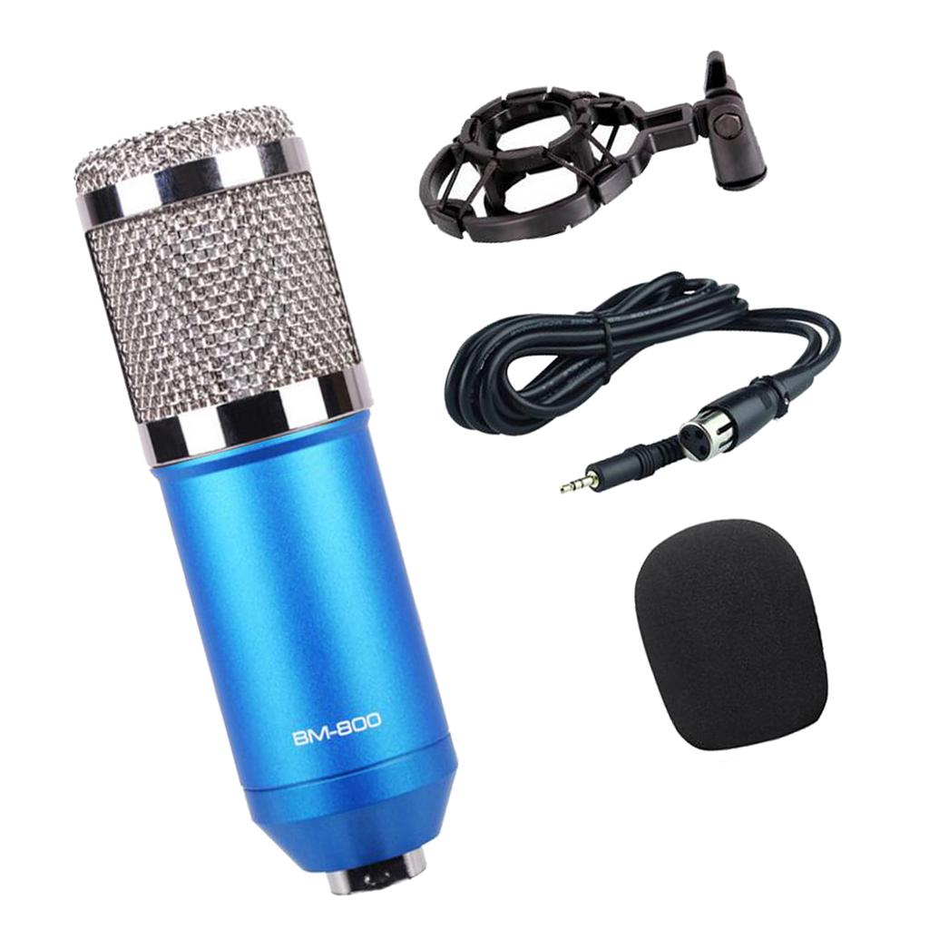 Wired Microphone Handheld Microphone for KTV Standard Type- Blue