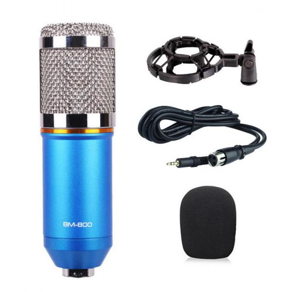 Wired Microphone Handheld Microphone for KTV Standard Type- Blue