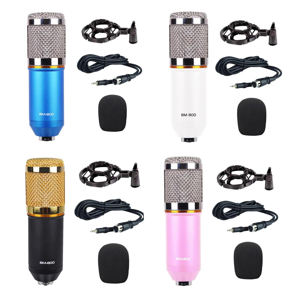 Wired Microphone Handheld Microphone for KTV With Round Circle-Black