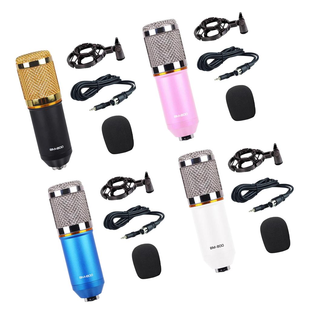 Wired Microphone Handheld Microphone for KTV With Round Circle-Black