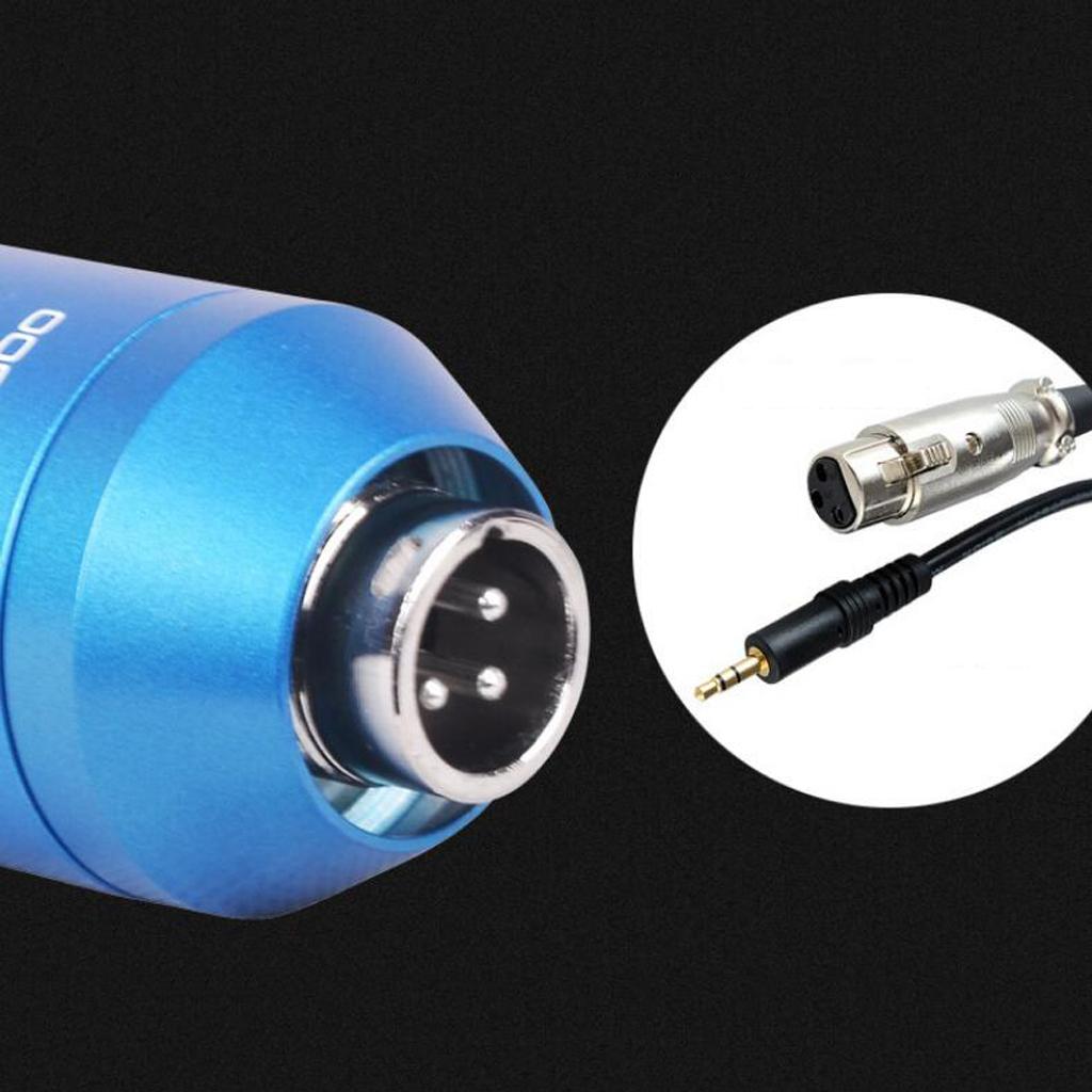 Wired Microphone Handheld Microphone for KTV With Round Circle -Blue