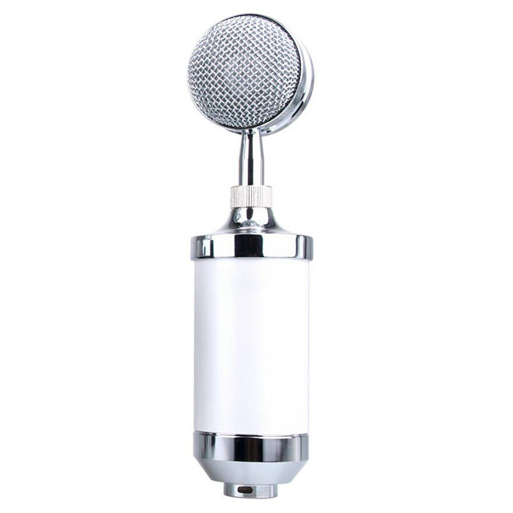 Mini Condenser Mobile Phone Microphone for Karaoke Multi Colors White