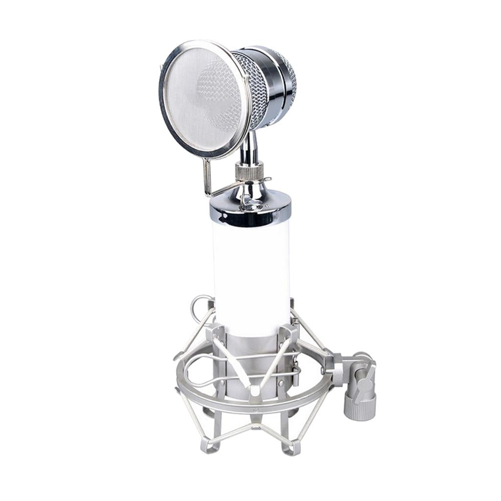 Mini Condenser Mobile Phone Microphone for Karaoke Multi Colors White