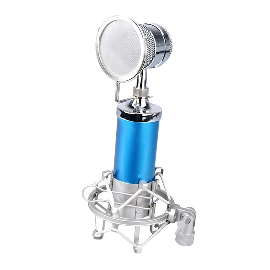 Mini Condenser Mobile Phone Microphone for Karaoke Multi Colors Blue