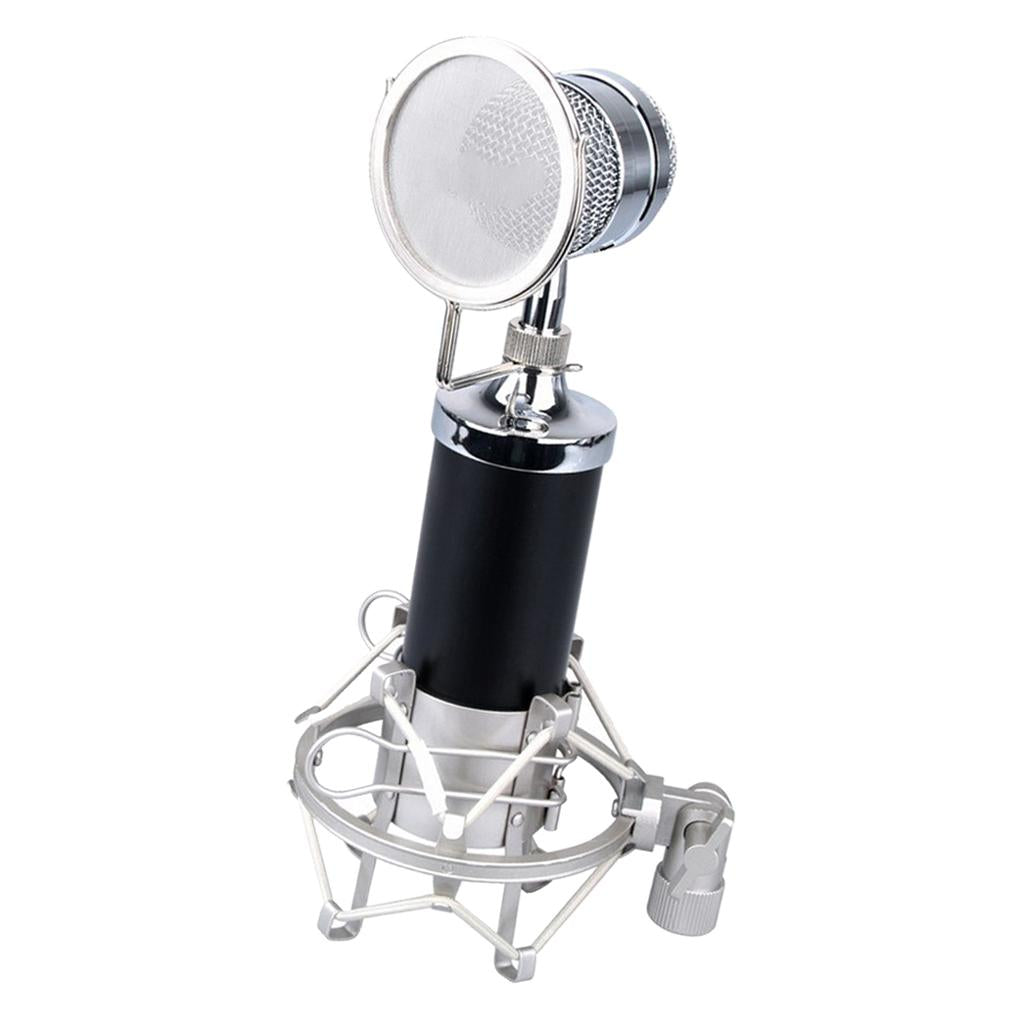 Mini Condenser Mobile Phone Microphone for Karaoke Multi Colors Black