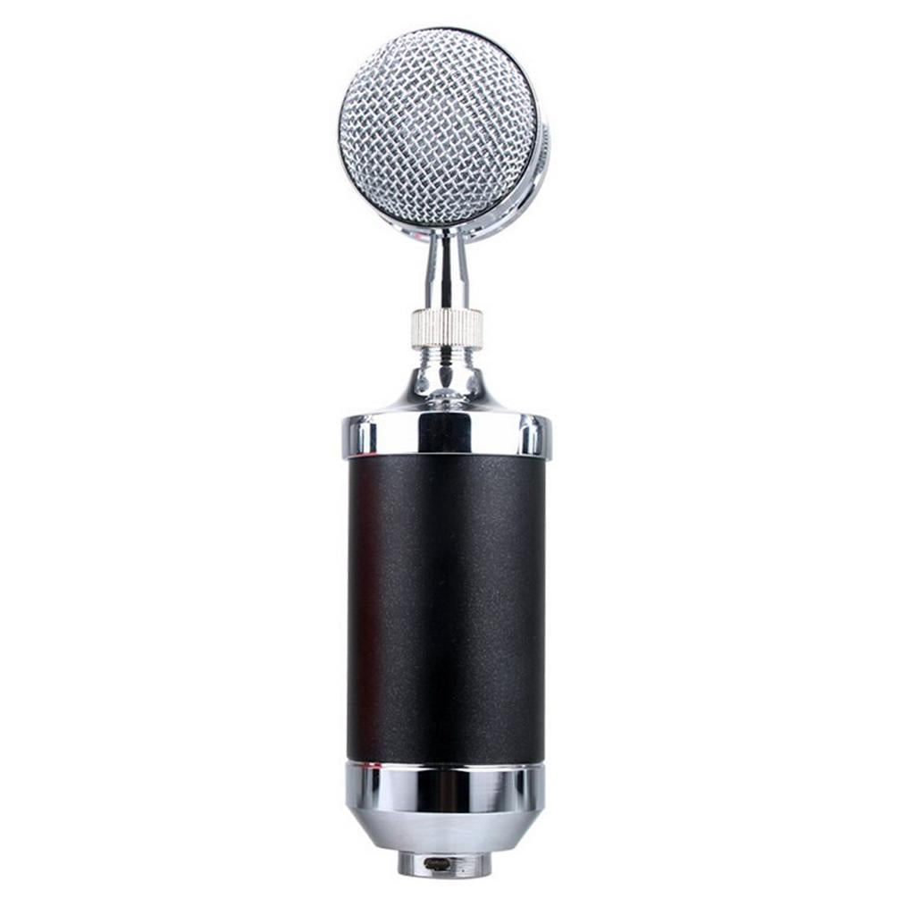 Mini Condenser Mobile Phone Microphone for Karaoke Multi Colors Black