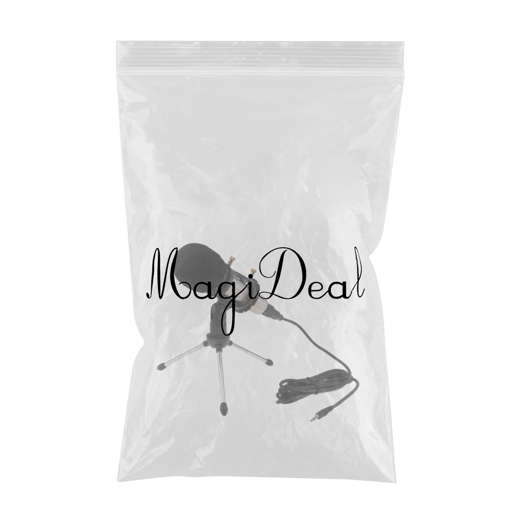 1Set Cardioid Condenser Microphone for Mobile Tablet PC Laptop Karaoke Gray