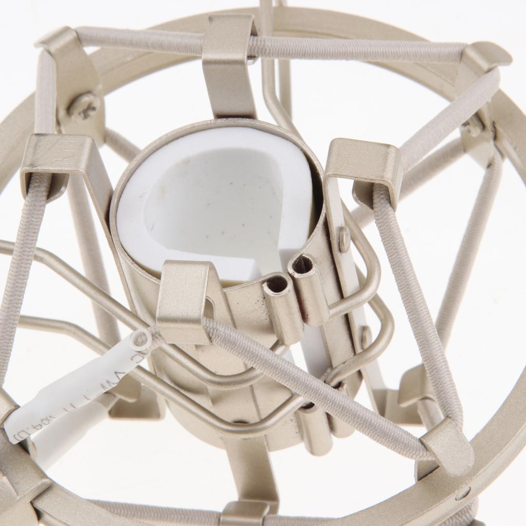 Stainless Steel Microphone Anti-Vibration Shock Mount Silver