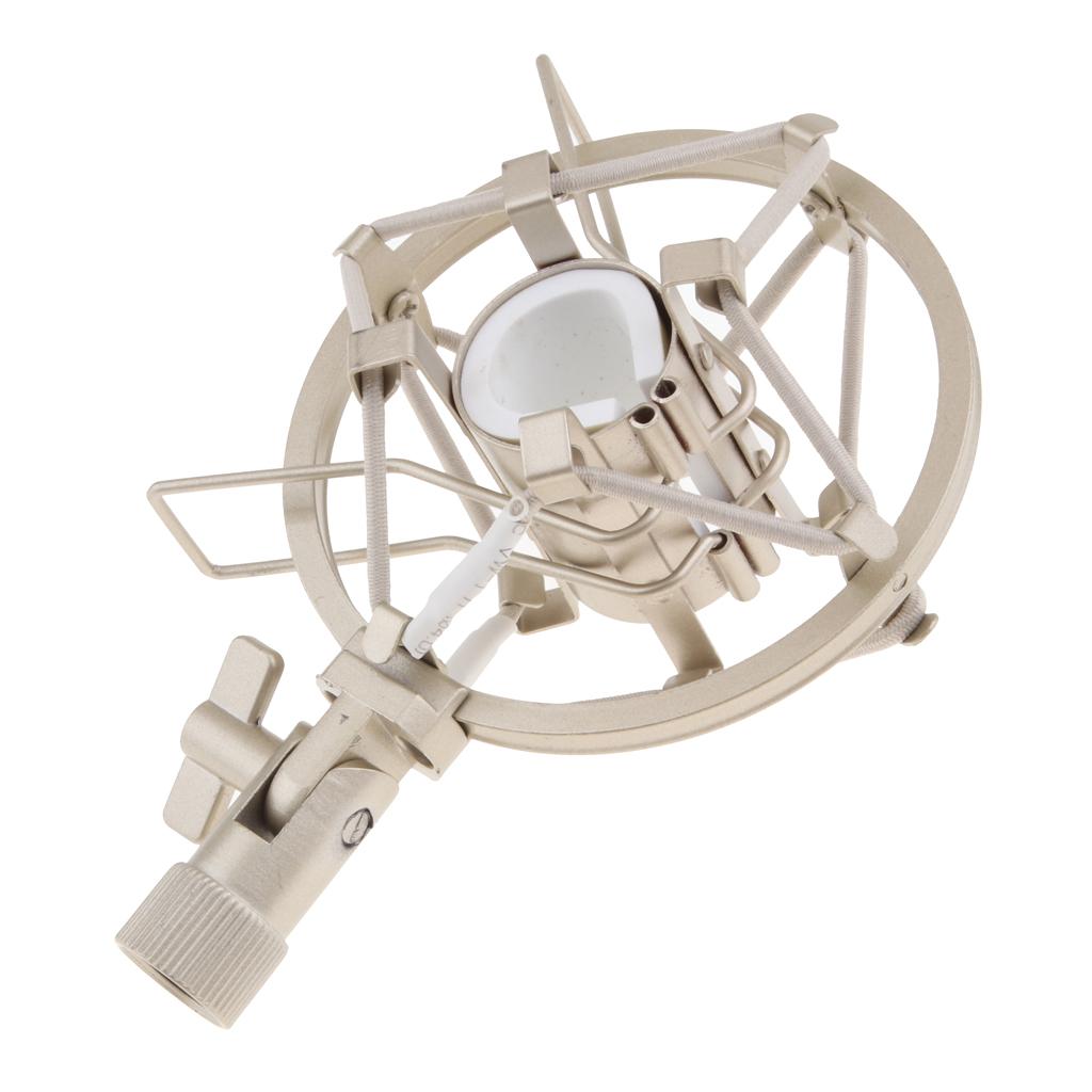 Stainless Steel Microphone Anti-Vibration Shock Mount Silver