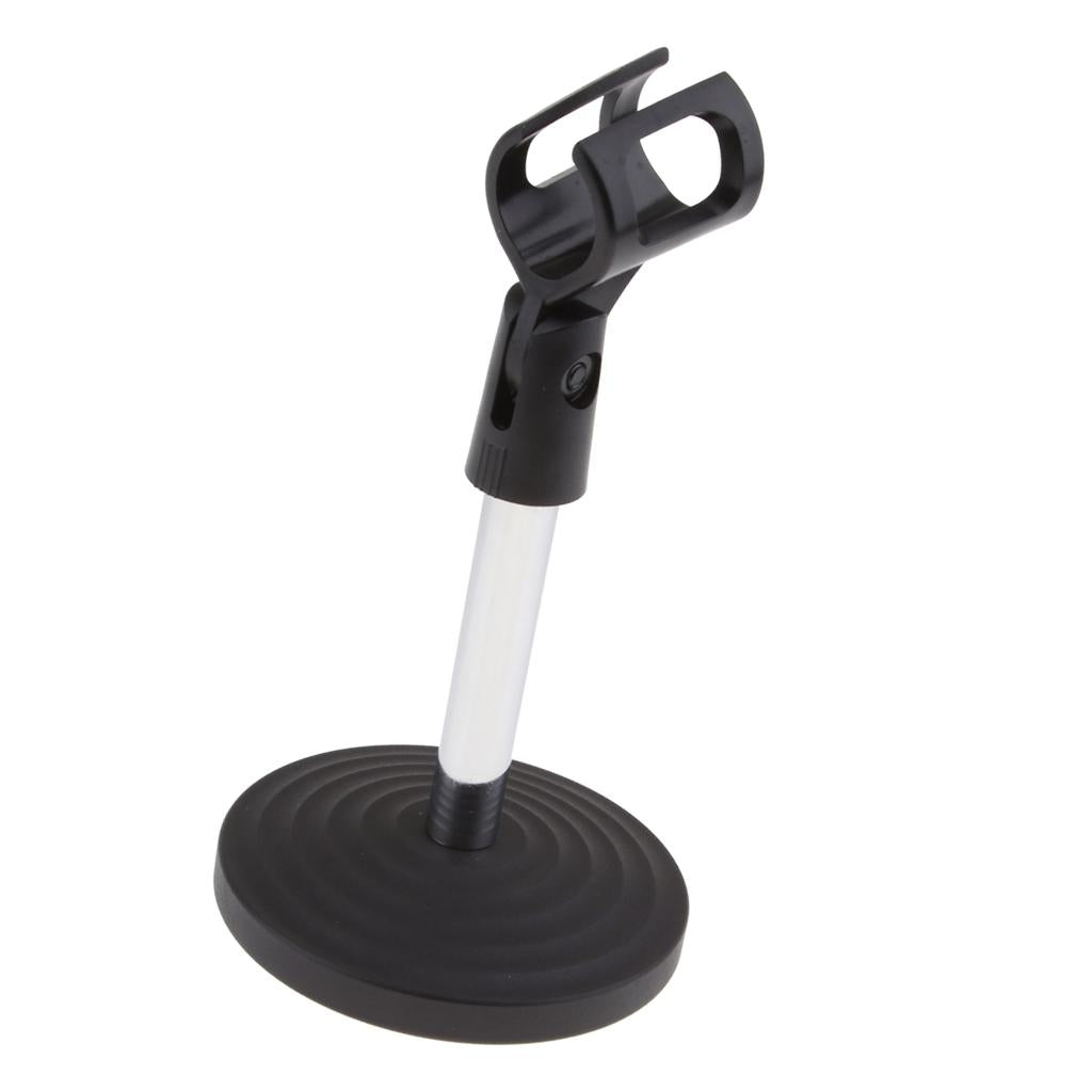 Stainless Steel Microphone Stand Desktop Microphone Rack for Conference A