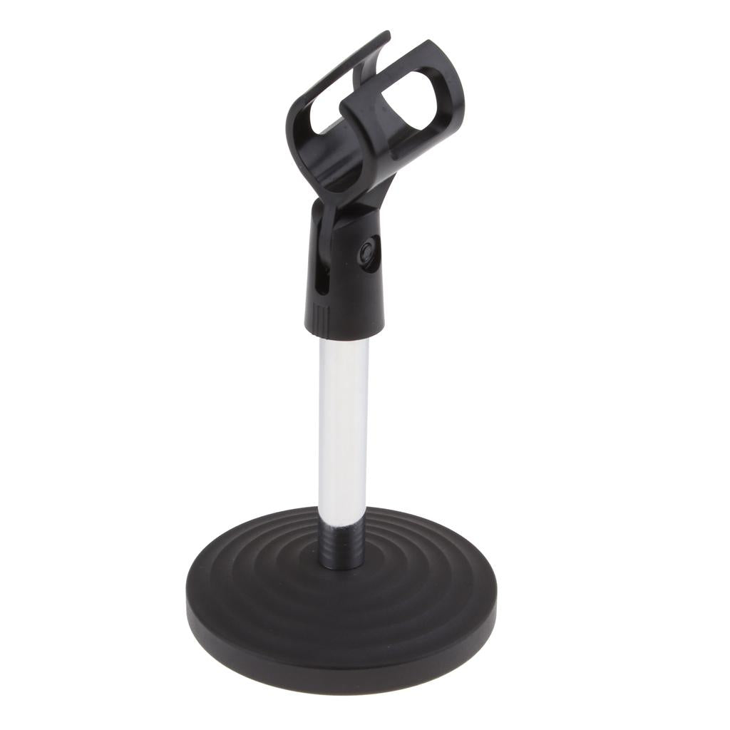 Stainless Steel Microphone Stand Desktop Microphone Rack for Conference A