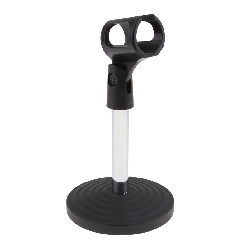 Stainless Steel Microphone Stand Desktop Microphone Rack for Conference A