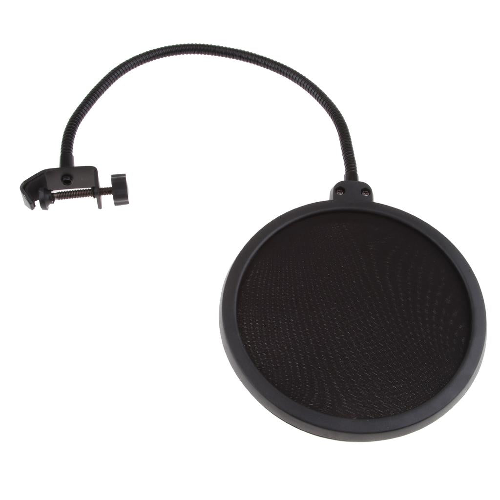 Large Size Double-layer Microphone Tripod Net Windscreen Cover Shield Mount