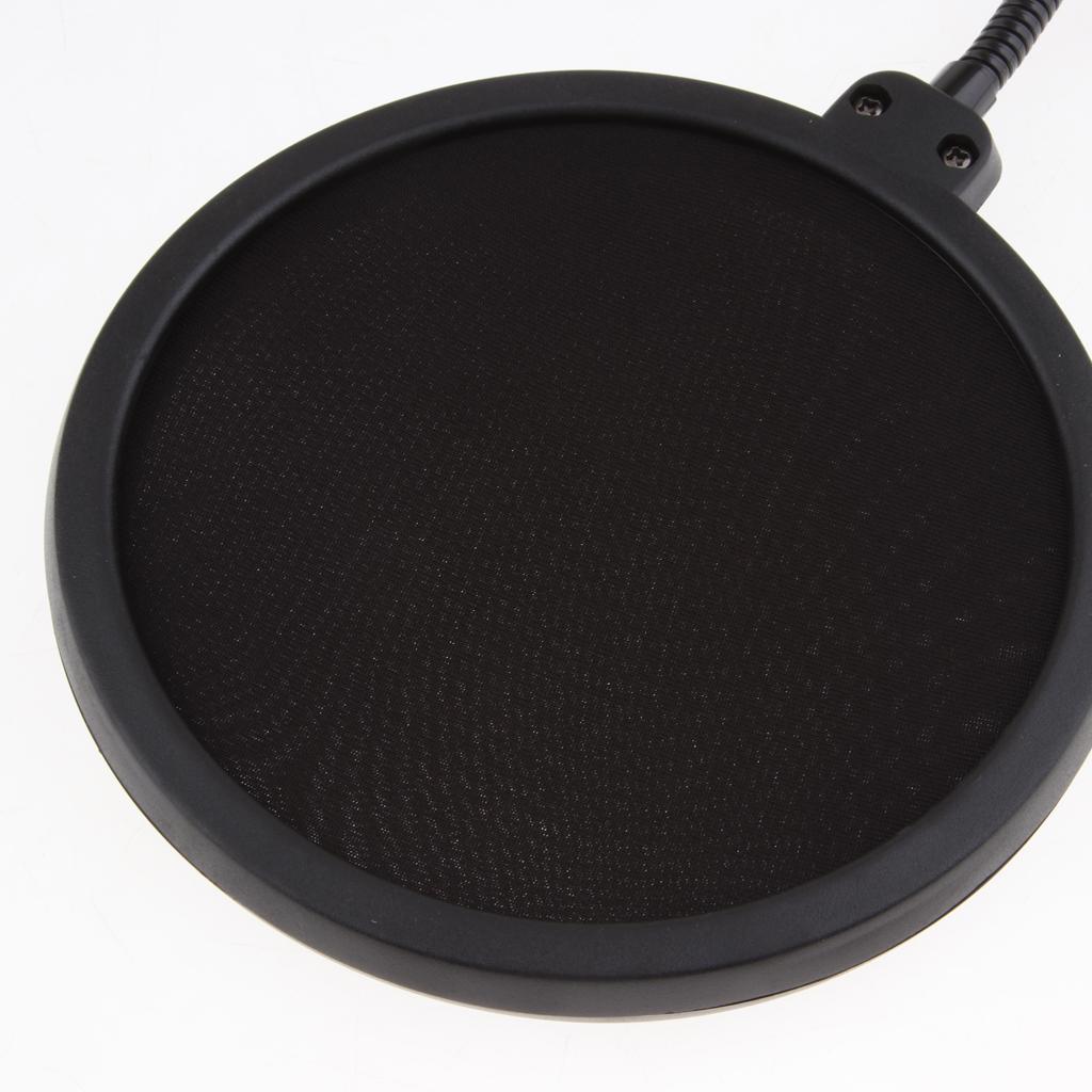 Large Size Double-layer Microphone Tripod Net Windscreen Cover Shield Mount