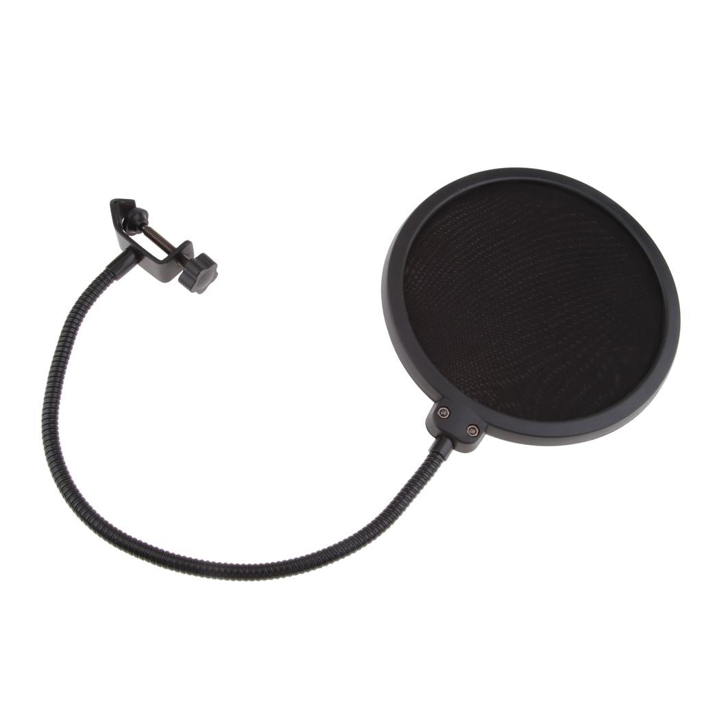 Large Size Double-layer Microphone Tripod Net Windscreen Cover Shield Mount