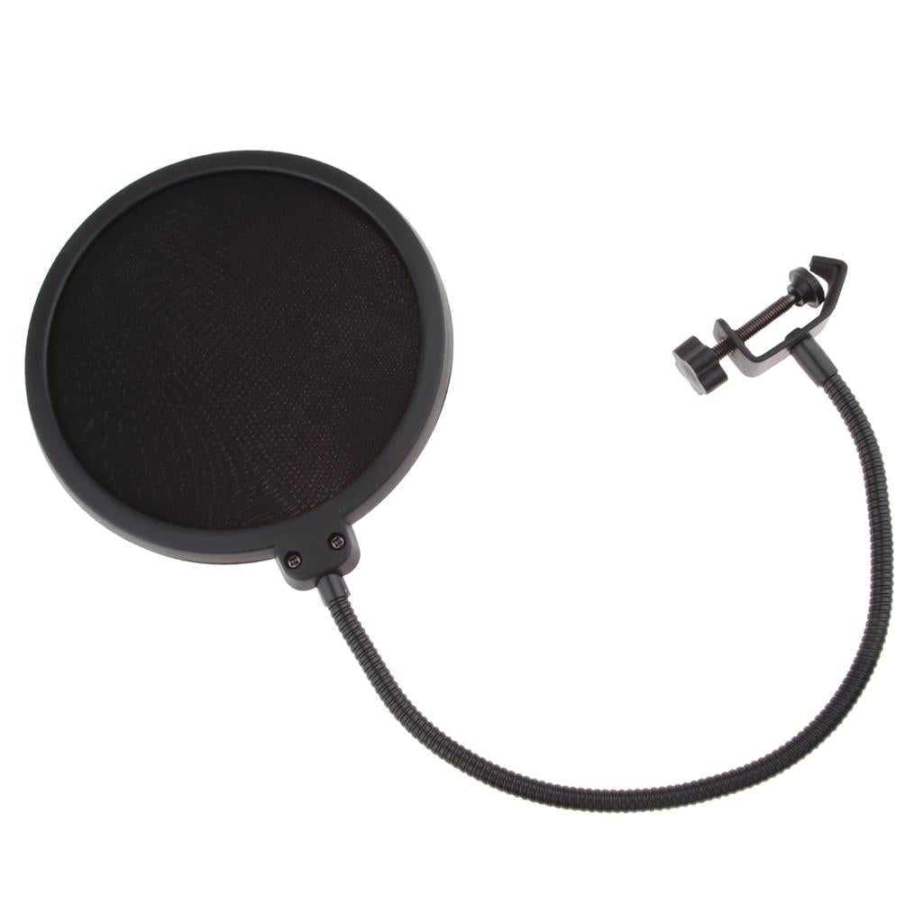 Large Size Double-layer Microphone Tripod Net Windscreen Cover Shield Mount