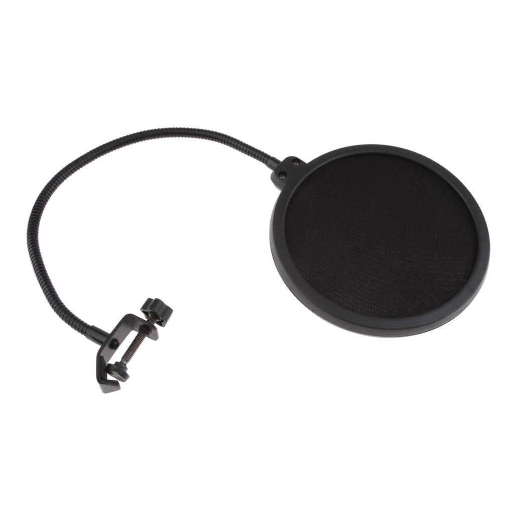 Large Size Double-layer Microphone Tripod Net Windscreen Cover Shield Mount