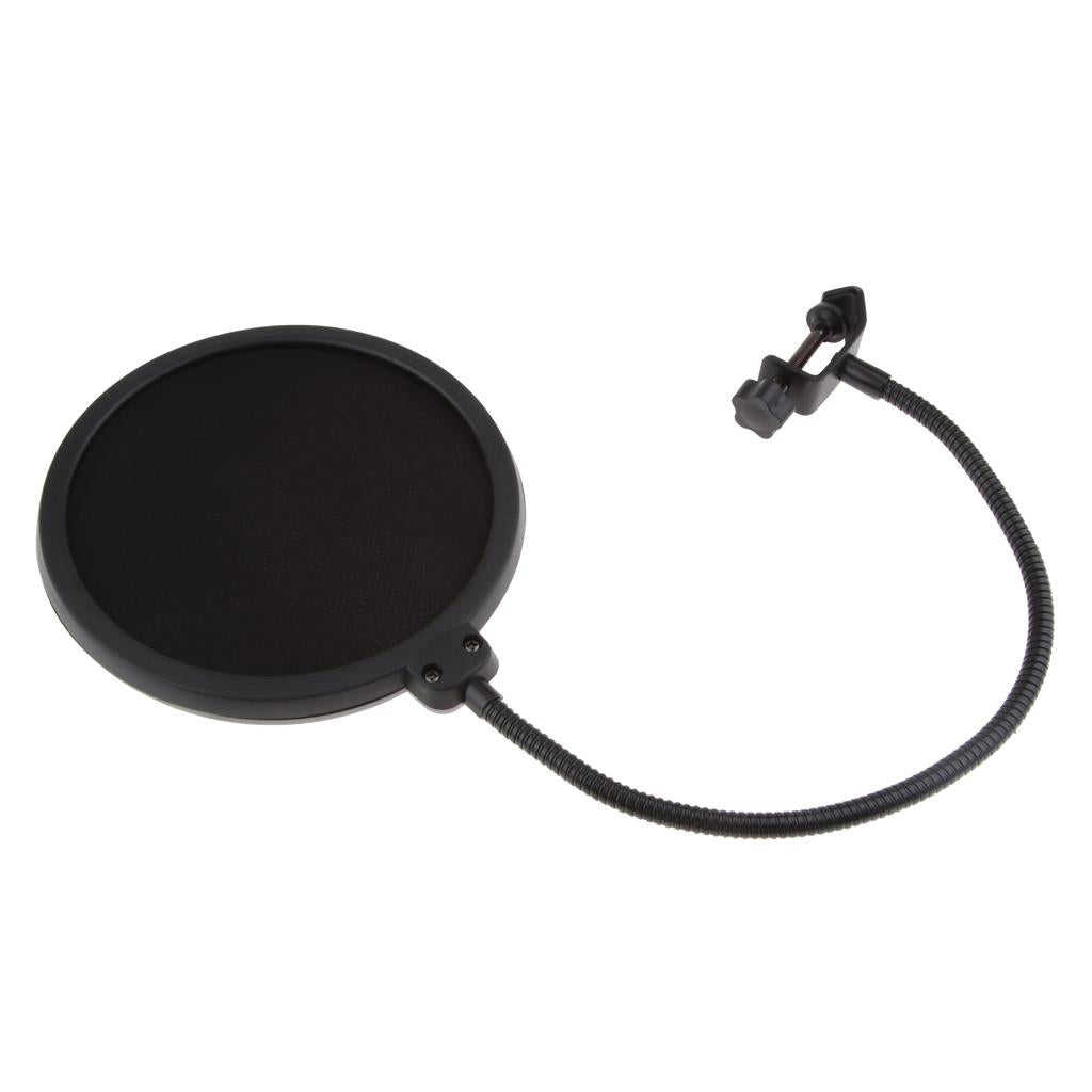 Large Size Double-layer Microphone Tripod Net Windscreen Cover Shield Mount