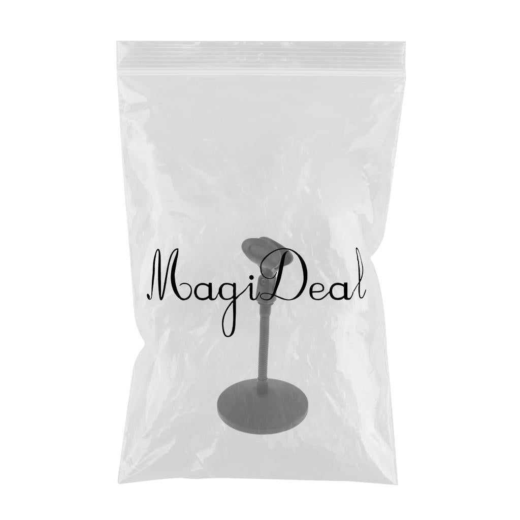 360 Degree Adjustable Microphone Rack Stand Stainless Steel Bracket Height-27cm