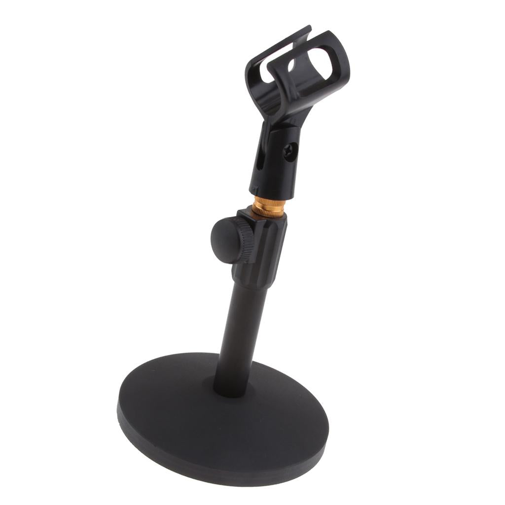 Stainless Steel Microphone Stand Desktop Microphone Rack for Conference B