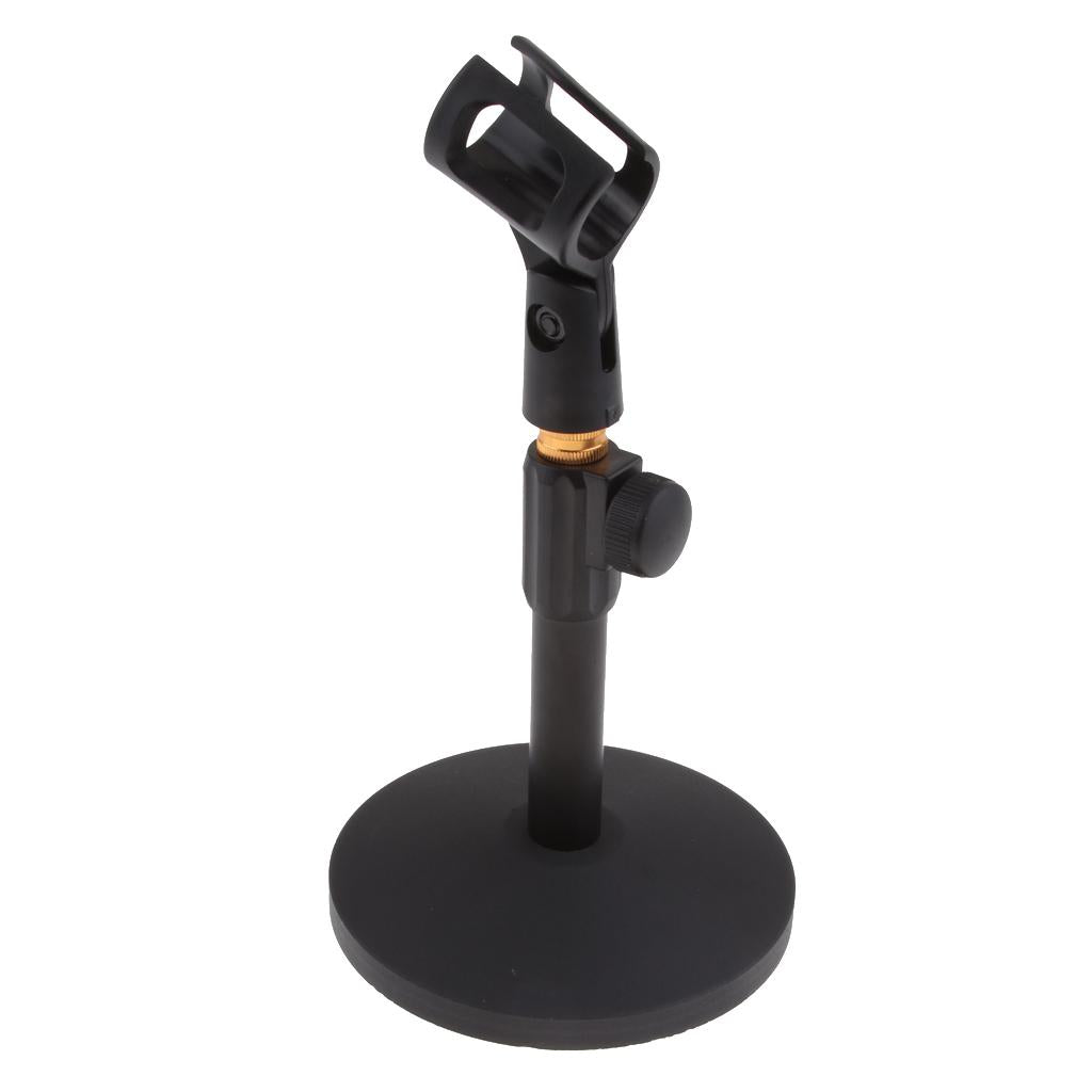 Stainless Steel Microphone Stand Desktop Microphone Rack for Conference B