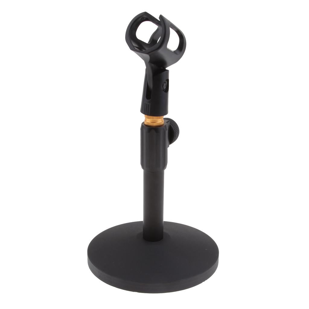 Stainless Steel Microphone Stand Desktop Microphone Rack for Conference B