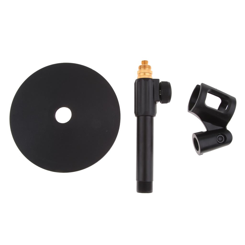 Stainless Steel Microphone Stand Desktop Microphone Rack for Conference B