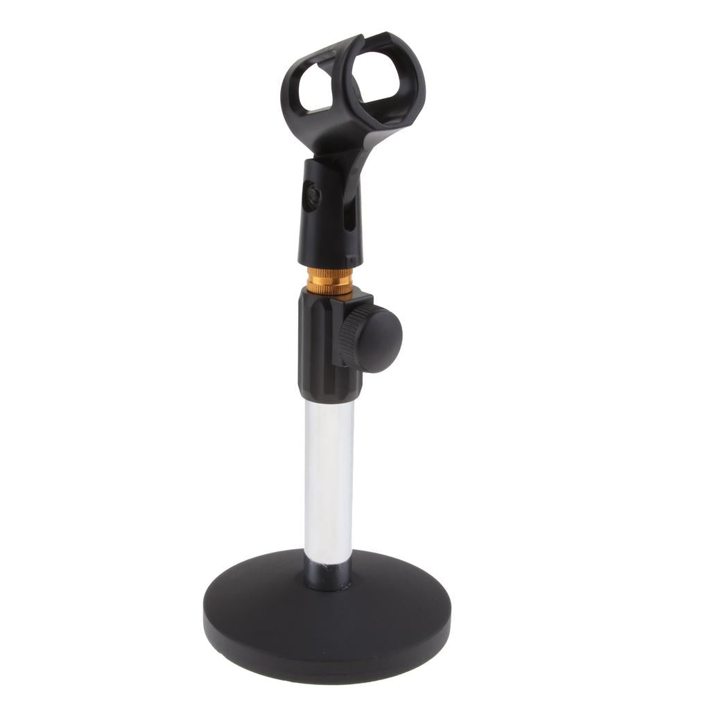 Stainless Steel Microphone Stand Desktop Microphone Rack for Conference C
