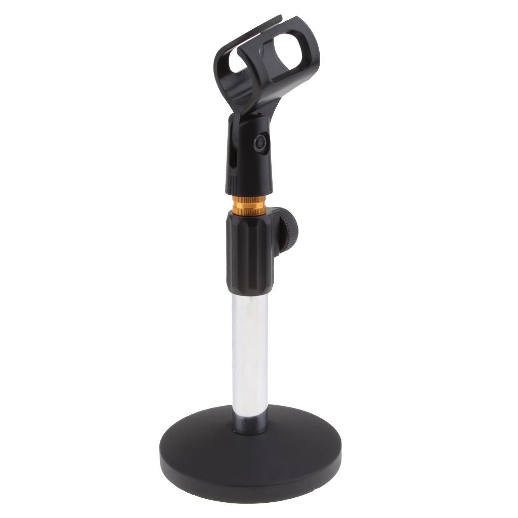 Stainless Steel Microphone Stand Desktop Microphone Rack for Conference C